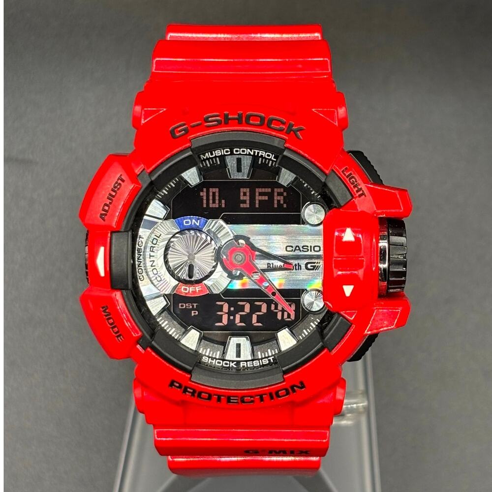 Casio G-Shock GBA-400-4A G’MIX Bluetooth Red Analog Digital Men’s Watch